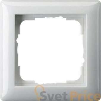 Рамка 1-постовая Gira Standard 55 чисто-белый глянцевый 021103