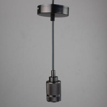 Ретро патрон с подвесом E27 Черный Sun Lumen 056-571