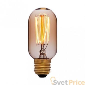 Лампа накаливания E27 40W колба золотая 051-934
