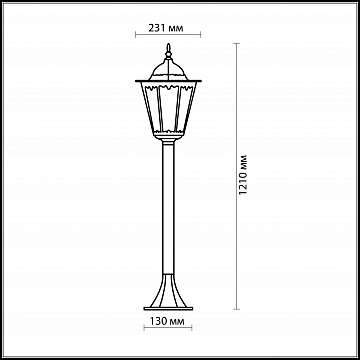 Уличный светильник Odeon Light Lano 2322/1F