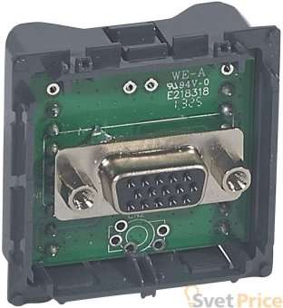 Розетка видео HD15 VGA Legrand Celiane 067316