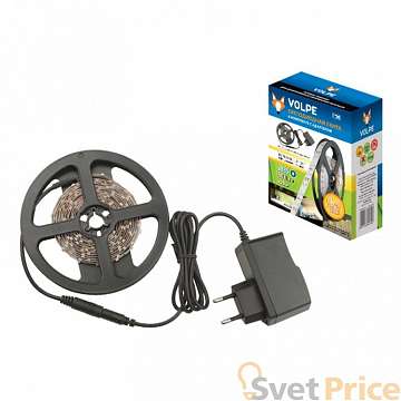 Светодиодная лента Volpe (UL-00000642) 2.5M белый 20W ULS-Q721 2835-60LED/m-IP20-2.5M-WW RRP24C00