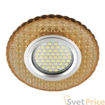Встраиваемый светильник Fametto Luciole DLS-L143 Gu5.3 Glassy/Gold
