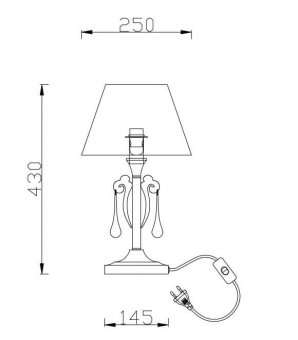 Настольная лампа Rivoli Barbara 8001-601
