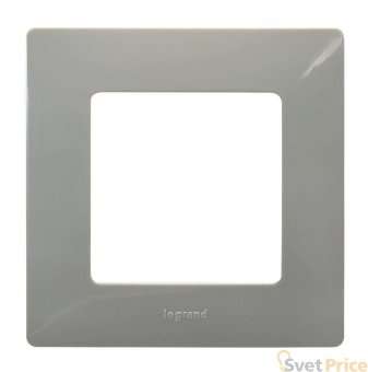 Рамка 1-постовая Legrand Etika светлая галька 672521