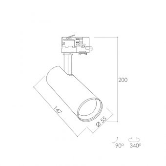 Трековый светильник Alter Led 205-013 306-449 306-441