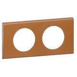 Рамка 2-постовая Legrand Celiane кожа карамель 069422