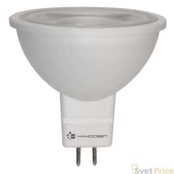 Лампа светодиодная Наносвет GU5.3 5W 4000K прозрачная LH-MR16-5/GU5.3/940 L277