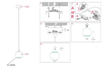 Подвесной светильник Odeon Light Eruca 1343/G
