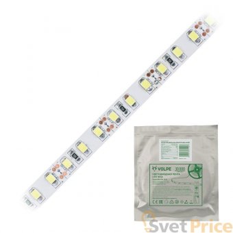 Светодиодная лента Volpe (UL-00000882) ULS-Q331 2835-120LED/m-8mm-IP20-DC12V-9,6W/m-5M-DW катушка