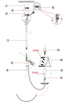 Подвесная люстра Odeon Light Novola 2920/5