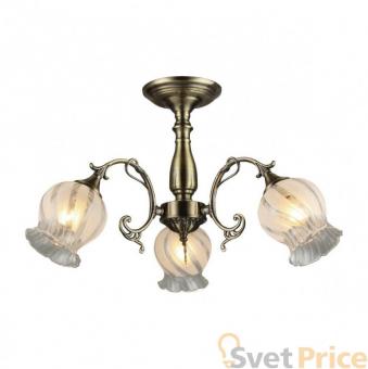 Потолочная люстра IDLamp Dorotea 289/3PF-Oldbronze
