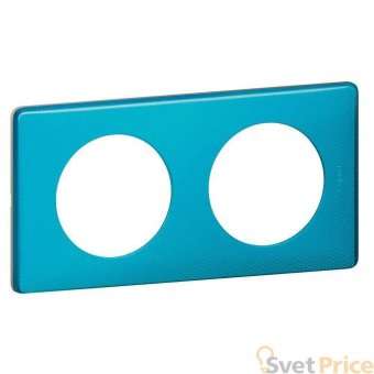 Рамка 2-постовая Legrand Celiane лазурный пунктум 068772