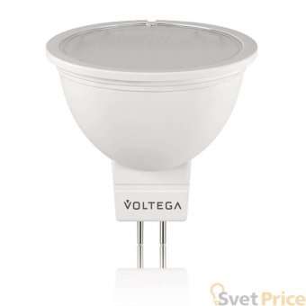 Лампа светодиодная Voltega GU5.3 6W 2800К матовая VG2-S2GU5.3warm6W 4706