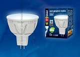 Лампа светодиодная (UL-00000942) GU5.3 5W 4500K MR16 матовая LED-MR16-5W/NW/GU5.3/FR PLP01WH