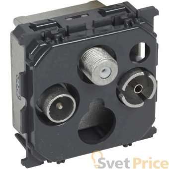 Розетка TV-R-SAT оконечная Legrand Celiane 067379