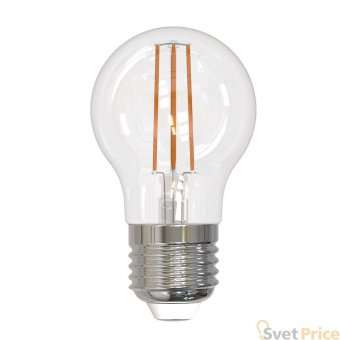 Лампа светодиодная филаментная (UL-00005179) Uniel E27 11W 4000K прозрачная LED-G45-11W/4000K/E27/CL PLS02WH
