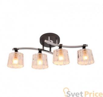 Потолочная люстра IDLamp Enrica 214/4PF-Blackchrome