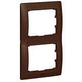 Рамка 2-постовая Legrand Galea Life Club коричневая 771998