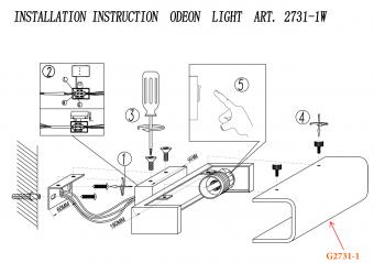 Настенный светильник Odeon Light Kima 2731/1W