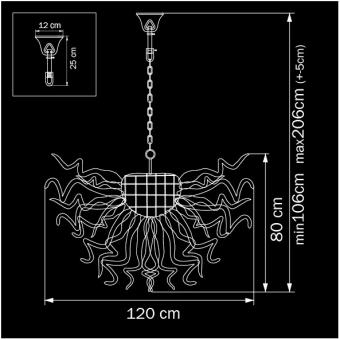 Подвесной светодиодный светильник Osgona Artglass 890040