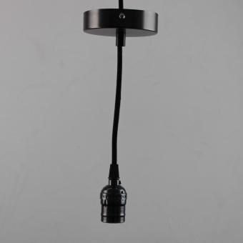 Ретро патрон с подвесом E27 Черный Sun Lumen 056-717