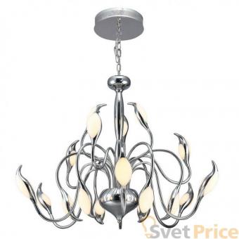 Подвесная светодиодная люстра IDLamp Oktopia 295/18-LEDChrome