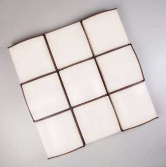 Потолочный светодиодный светильник Eurosvet Relief 90031/9 кофе