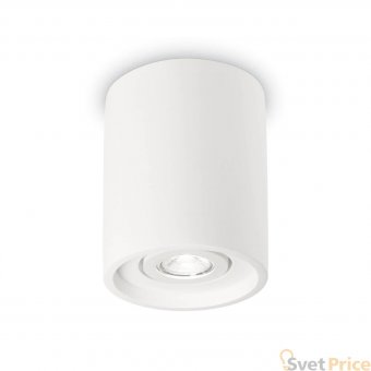Потолочный светильник Ideal Lux Oak PL1 Round Bianco