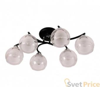 Потолочная люстра IDLamp Nerina 845/6PF-Blackchrome