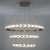 Подвесной светодиодный светильник Eurosvet Chain 90163/3 сатин-никель