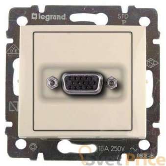 Розетка HD15 Legrand Valena слоновая кость 774183