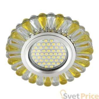 Встраиваемый светильник Fametto Luciole DLS-L145 Gu5.3 Glassy/Gold