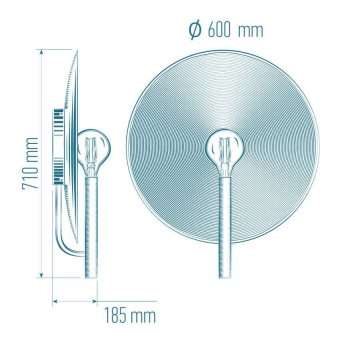 Бра Sun Lumen Orbis-B 600 Potal Gold 091-152