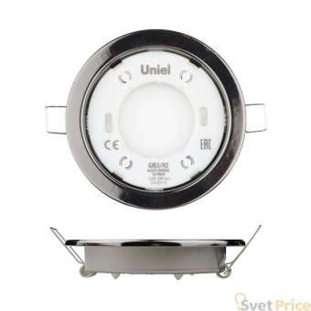 Встраиваемый светильник (UL-00005055) Uniel GX53/H2 Black Chrome 10 Prom