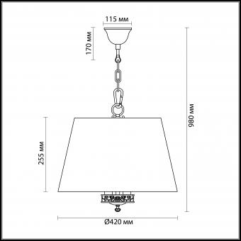 Подвесная люстра Odeon Light Meisa 2771/3A