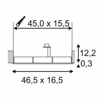 Встраиваемый светильник SLV New Tria QRB111 111373