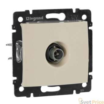 Розетка TV проходная Legrand Valena слоновая кость 774331