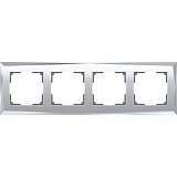 Рамка Diamant на 4 поста зеркальный WL08-Frame-04 4690389143847