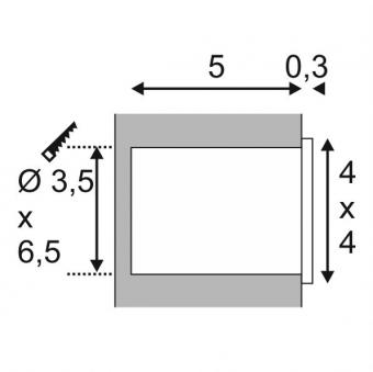 Мебельный светодиодный светильник SLV Mini Frame Led 112712