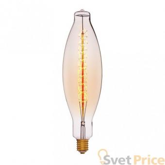 Лампа накаливания E40 95W свеча золотая 052-177