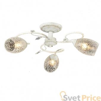 Потолочная люстра IDLamp Julia 874/3PF-Whitepatina