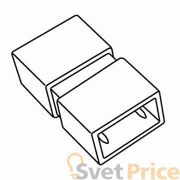 Соединение прямое для светодиодной ленты (UL-00002929) Uniel UTC-K-12/N21 Clear 025 Polybag
