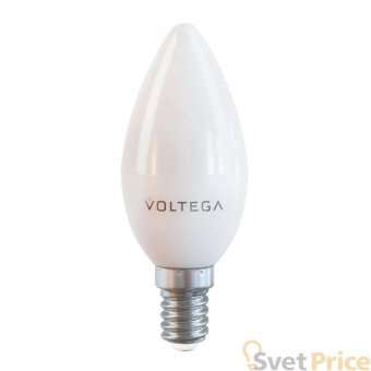 Лампа светодиодная Voltega E14 7W 4000К матовая VG2-C37E14cold7W 7049