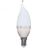 Лампа светодиодная E14 6,5W 2700K свеча на ветру матовая LC-CDT-6.5/E14/827 L216