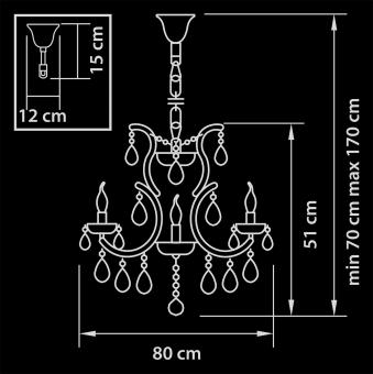 Подвесная люстра Osgona Champa 775153