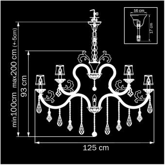 Подвесная люстра Osgona Accia 777264