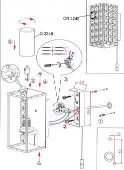 Бра Odeon Light Tori 2249/1W