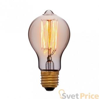 Лампа накаливания E27 60W груша прозрачная 052-214