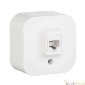 Розетка телефонная RJ11 Legrand Quteo белая 782214